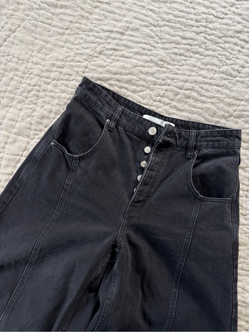 By Malene Birger Black Wide-Leg High-Rise Jeans - Picture 2 of 6
